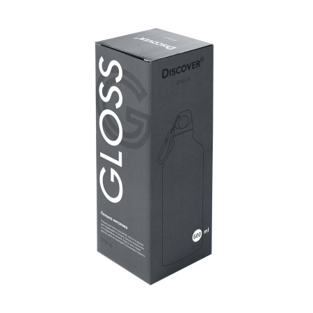 Пляшка металева Gloss, ТМ Discover (сірий) Пляшка металева Gloss, ТМ Discover (сірий)