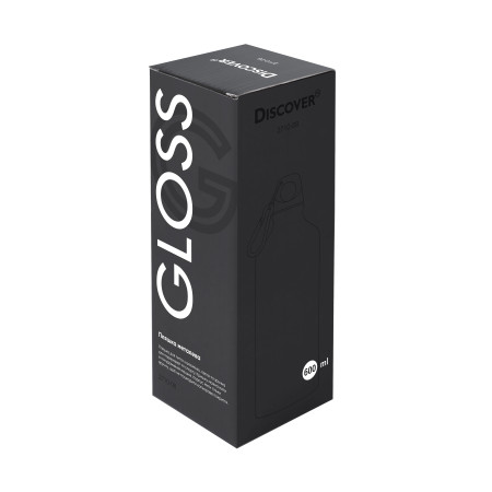 Пляшка металева Gloss, ТМ Discover (чорний)