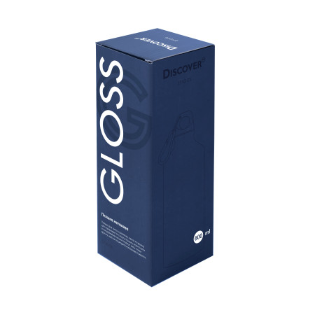 Пляшка металева Gloss, ТМ Discover (синій)