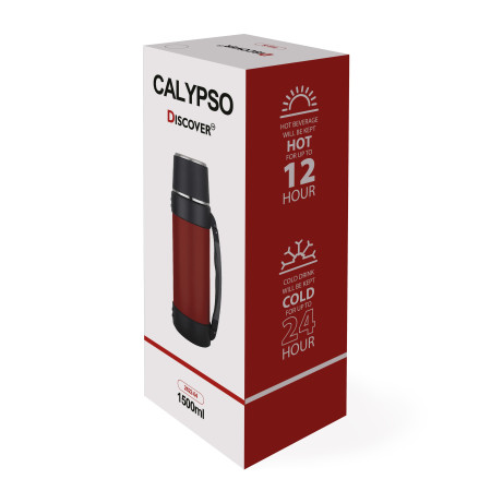 Термос 1,5л Calypso, ТМ Discover (червоний)