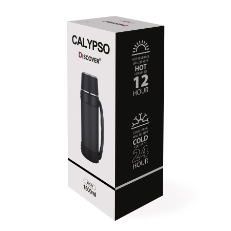 Термос 1,5л Calypso, ТМ Discover (чорний)