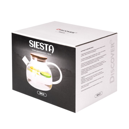 Чайник заварювальний Siesta 2, 1000 ml TM Discover (натуральний (light wood))