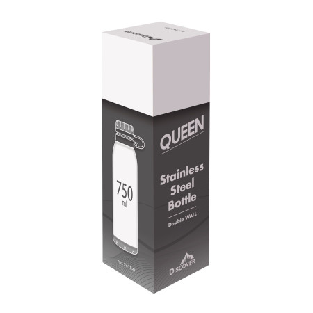 Термопляшка Queen, ТМ Discover (білий)