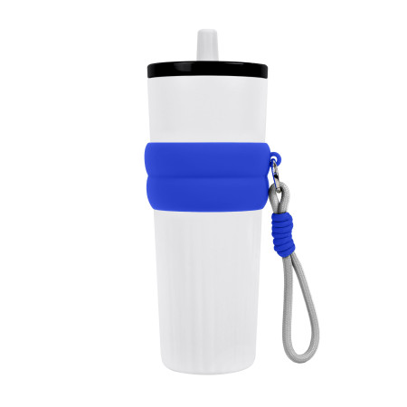 Силіконове кільце з мотузкою (синій)