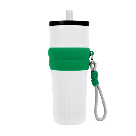 Силіконове кільце з мотузкою (зелений)