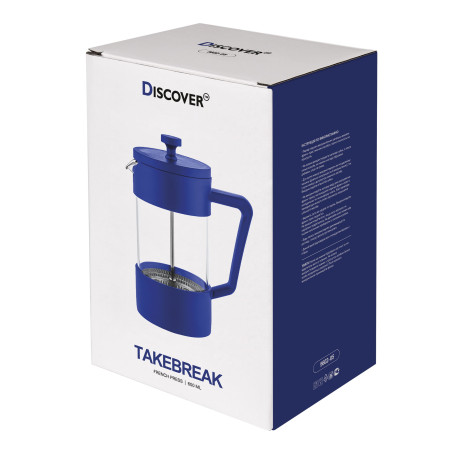 Френч-прес TakeBreak, 600 ml TM Discover (синій)