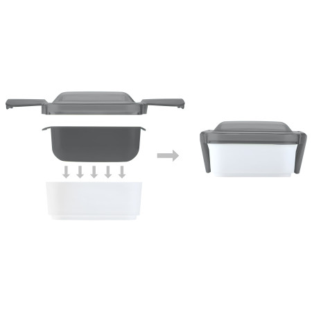 Ланч бокс Leo, TM Discover (сірий)