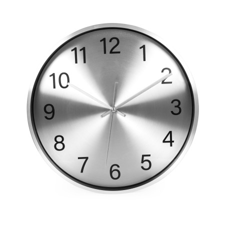 Годинник настінний 35 см., SilverTime , TM TEG (срібний)