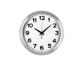 Годинник настінний 30 см., TimeWheel, TM TEG (срібний)