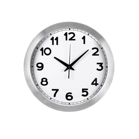 Годинник настінний 30 см., TimeWheel, TM TEG (срібний)