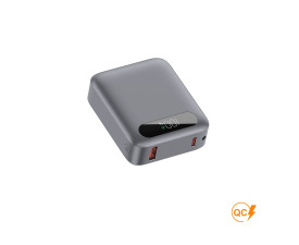 Повербанк Tipo 10000 mAh 22,5W, ТМ TEG (сірий)