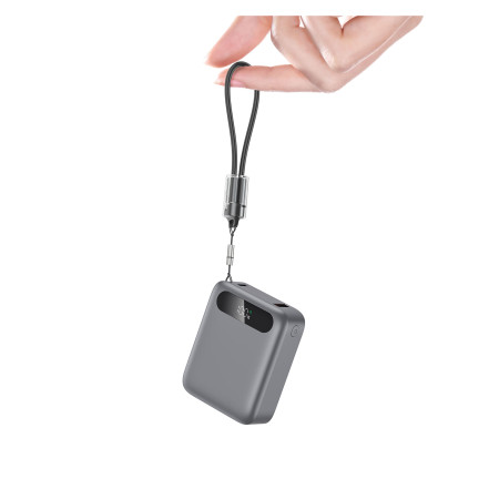 Повербанк Tipo 10000 mAh 22,5W, ТМ TEG (сірий)