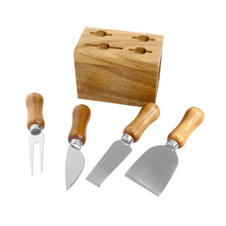Набір ножів для сиру Fromagic, TM Casa Mia (натуральний (light wood))
