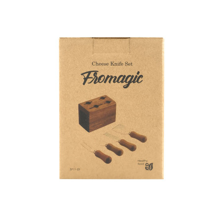 Набір ножів для сиру Fromagic, TM Casa Mia (натуральний (light wood))