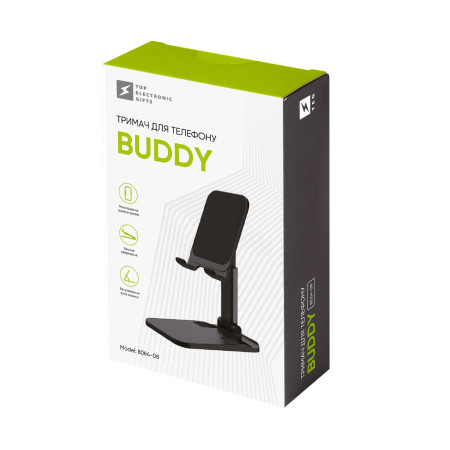 Тримач для телефону Buddy, TM TEG (чорний)