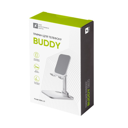 Тримач для телефону Buddy, TM TEG (білий)