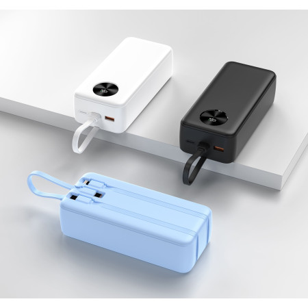 Повербанк BengMax 30000 mAh 22,5W, ТМ TEG (білий) Повербанк BengMax 30000 mAh 22,5W, ТМ TEG (білий)