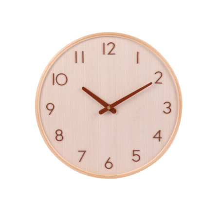 Годинник настінний 31 см., WoodTime, TM TEG (натуральний (light wood))