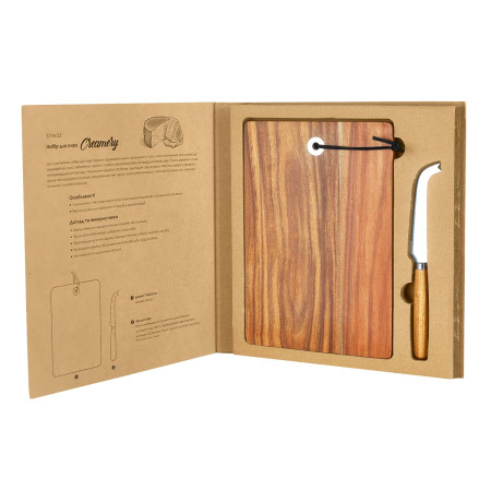 Набір для сиру Creamery, TM Casa Mia (натуральний (light wood))