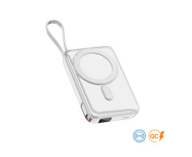 Повербанк Glam 10000 mAh 22,5W, ТМ TEG (білий)