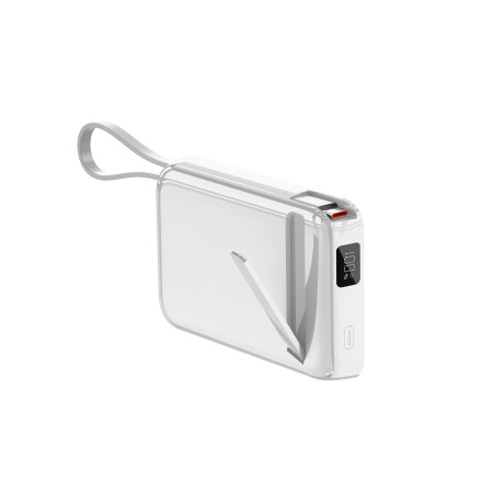 Повербанк Glam 10000 mAh 22,5W, ТМ TEG (білий)