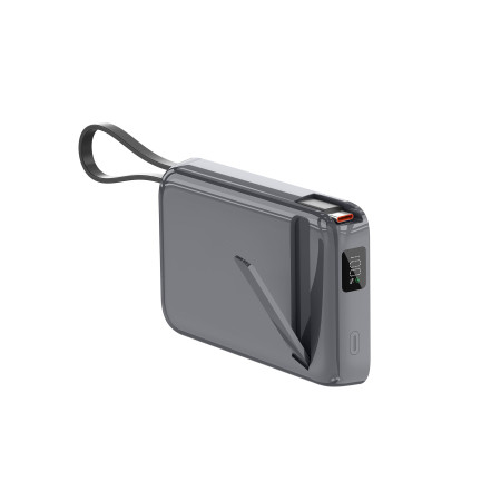 Повербанк Glam 10000 mAh 22,5W, ТМ TEG (сірий)