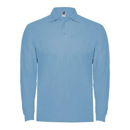Поло з довгим рукавом Estrella L/S 220 (sky blue)