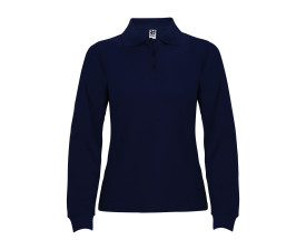 Поло жіноче з довгим рукавом Estrella woman L/S 220 (navy blue)