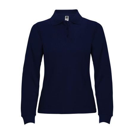 Поло жіноче з довгим рукавом Estrella woman L/S 220 (navy blue)