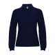 Поло жіноче з довгим рукавом Estrella woman L/S 220 (navy blue)