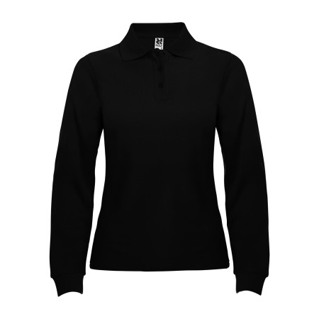 Поло жіноче з довгим рукавом Estrella woman L/S 220 (black)