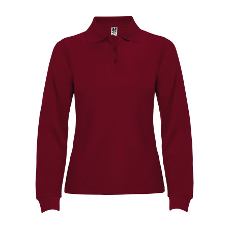 Поло жіноче з довгим рукавом Estrella woman L/S 220 (garnet)