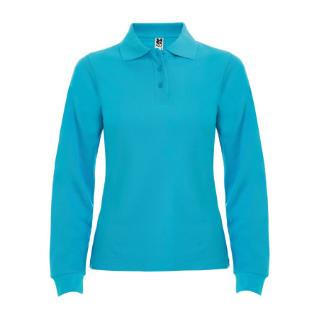 Поло жіноче з довгим рукавом Estrella woman L/S 220 (turquoise)