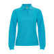 Поло жіноче з довгим рукавом Estrella woman L/S 220 (turquoise)
