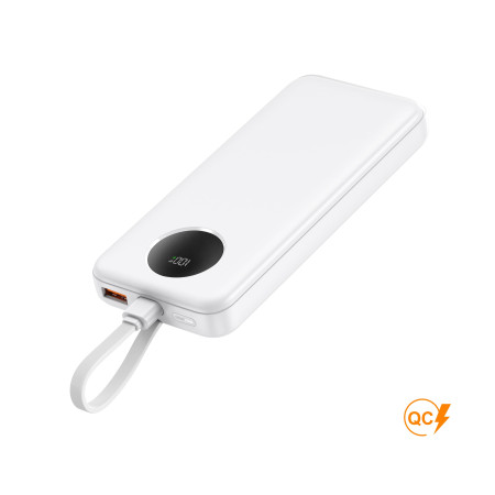 Повербанк Bulo 10000 mAh 22,5W, ТМ TEG (білий)