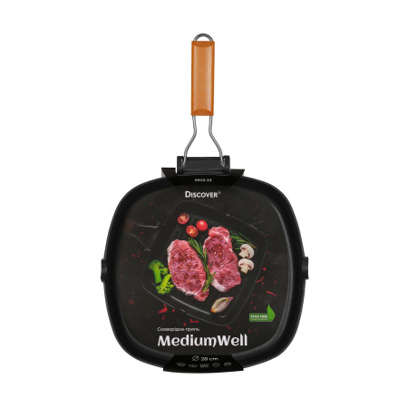 Сковорідка-гриль MediumWell, TM Discover (натуральний (light wood))