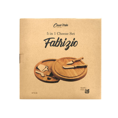 Набір для сиру Fabrizio, TM Casa Mia (натуральний (light wood))