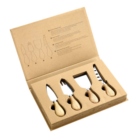 Набір ножів для сиру Edam, TM Casa Mia (натуральний (light wood))