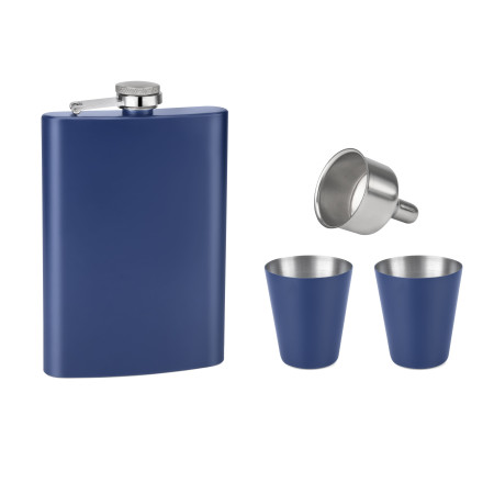 Набір фляга та 2 рюмки Dalmore,TM Discover (темно-синій)