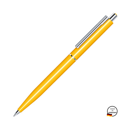 Ручка кулькова, пластикова Point Polished ТМ Senator (yellow 7408)