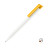 Ручка кулькова, пластикова Super Hit Polished Basic, ТМ Senator (white/yellow 7408)
