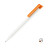 Ручка кулькова, пластикова Super Hit Polished Basic, ТМ Senator (white/orange 151)