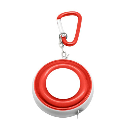 Рулетка- брелок Universal, 2 м., ТМ Totobi (червоно-білий)