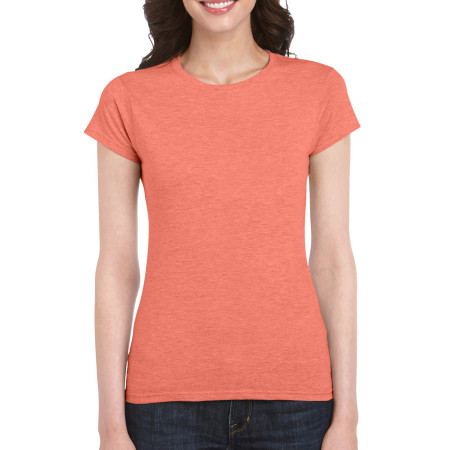 Футболка жіноча SoftStyle 153 (heather orange)
