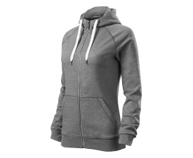 Реглан жіночий на блискавці Voyage 320, TM Malfini (dark grey melange)