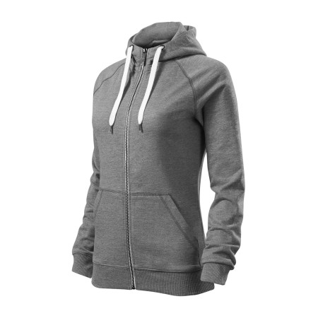 Реглан жіночий на блискавці Voyage 320, TM Malfini (dark grey melange)