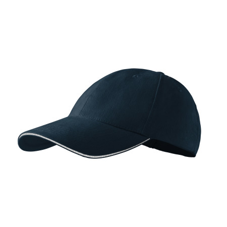 Кепка 6P-Sandwich, ТМ Malfini (navy blue) Кепка 6P-Sandwich, ТМ Malfini (navy blue)