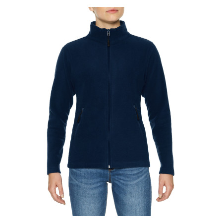 Реглан з мікрофлісу на блискавці жіночий Hammer 280, TM Gildan (navy)