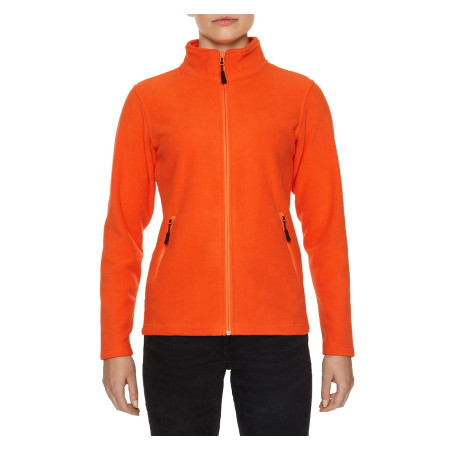 Реглан з мікрофлісу на блискавці жіночий Hammer 280, TM Gildan (orange)