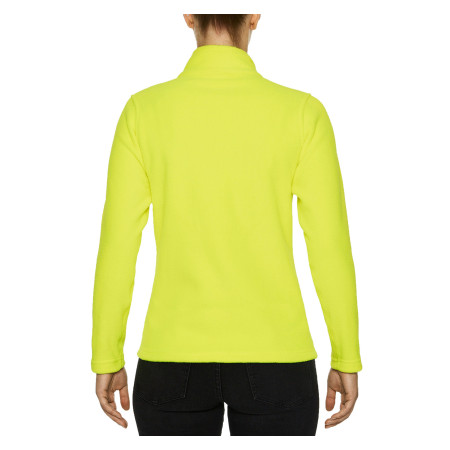 Реглан з мікрофлісу на блискавці жіночий Hammer 280, TM Gildan (safety green)